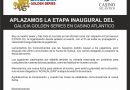 Cancelación de la primera etapa del Galicia Golden Series